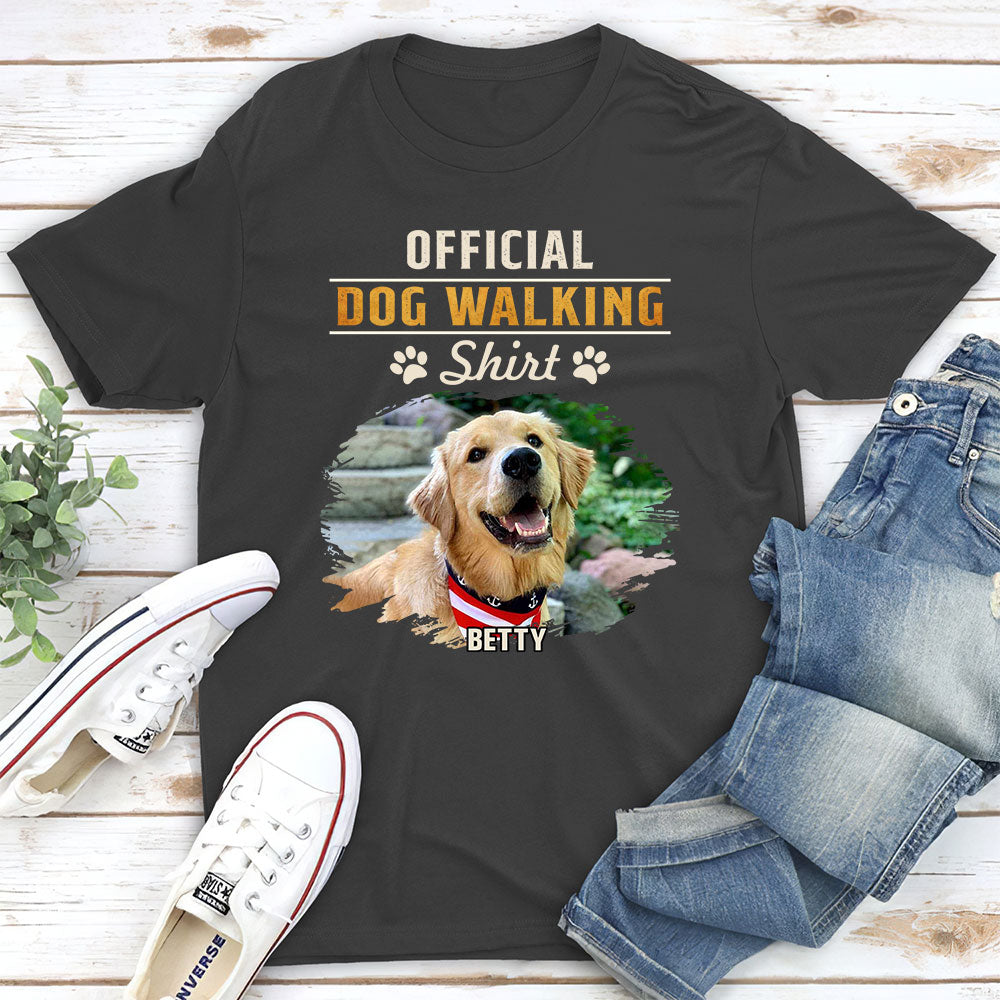 Official Customizable Personalized Unisex Walking T-shirt - Ideal Gift for Pet Lovers