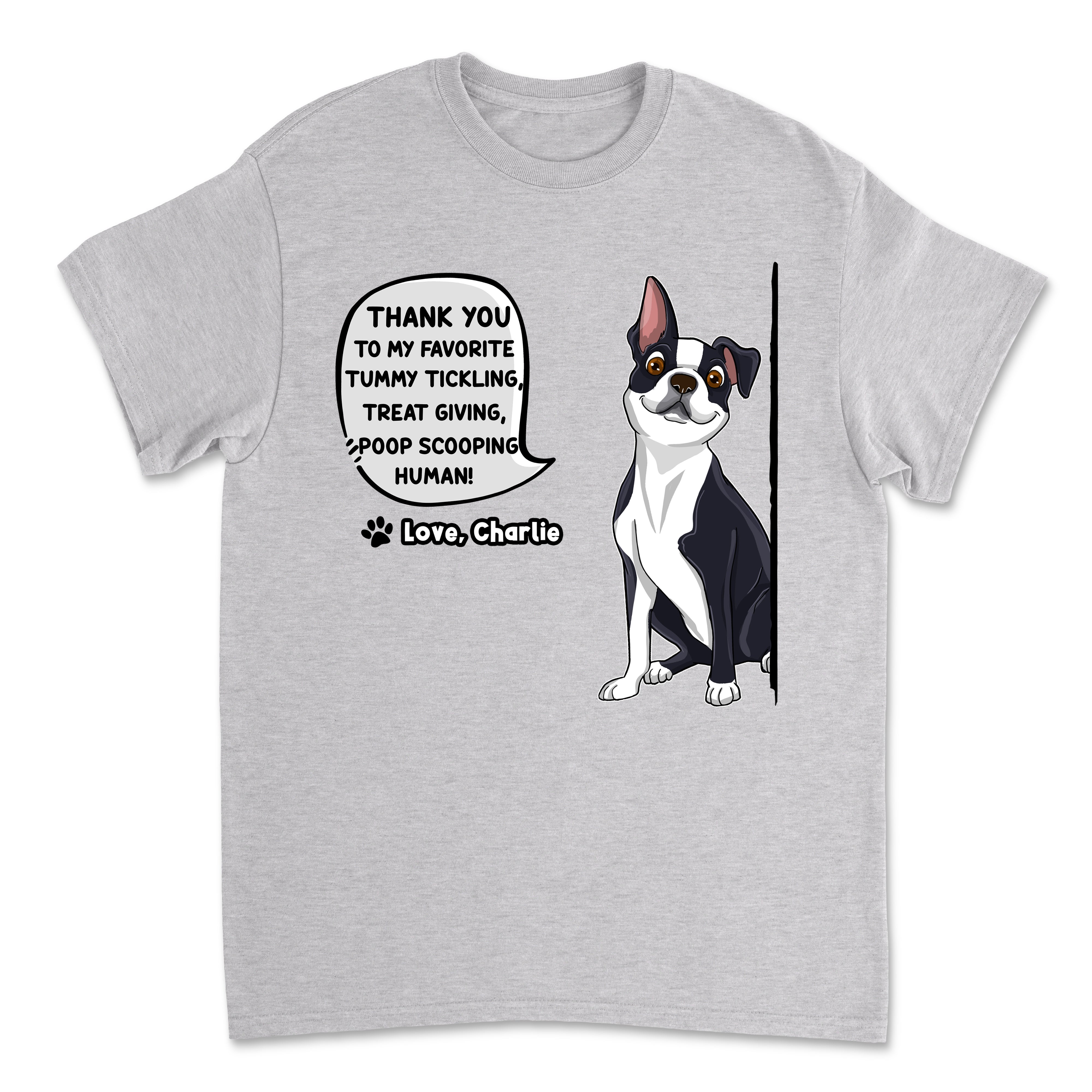 To My Human - Personalized Custom Unisex 5.3 oz T-shirt for Pet Lovers
