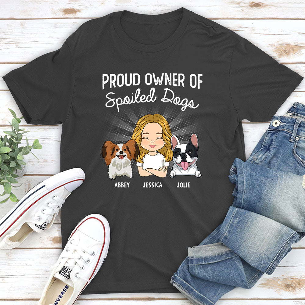 Proud Owner - Personalized Custom Unisex 5.3 oz T-shirt for Pet Lovers