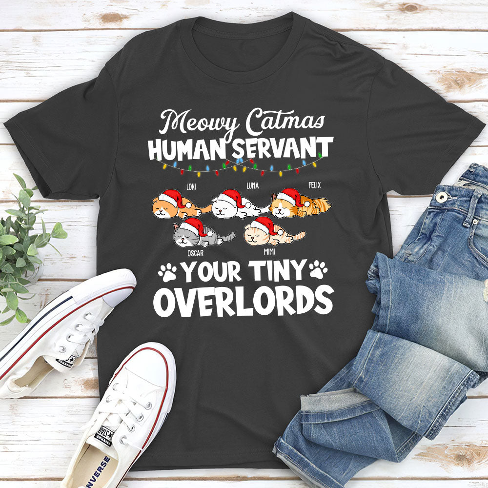 Sleeping Meowy - Personalized Custom Unisex 5.3 oz Heavy Cotton T-shirt for Pet Lovers
