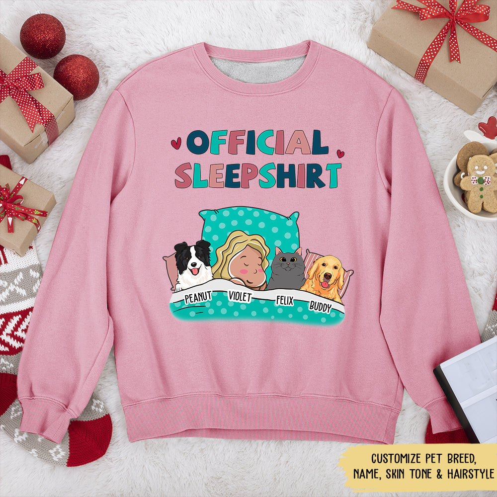 Personalized Custom Pet Official Sleepshirt - 8.0 oz Unisex Perfect Gift
