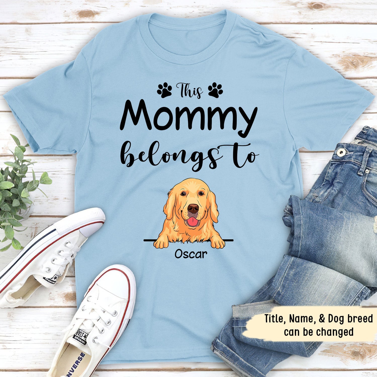 Personalized Custom Unisex 'This Grandma Belongs to' T-shirt - Ideal Gift for Pet Lovers