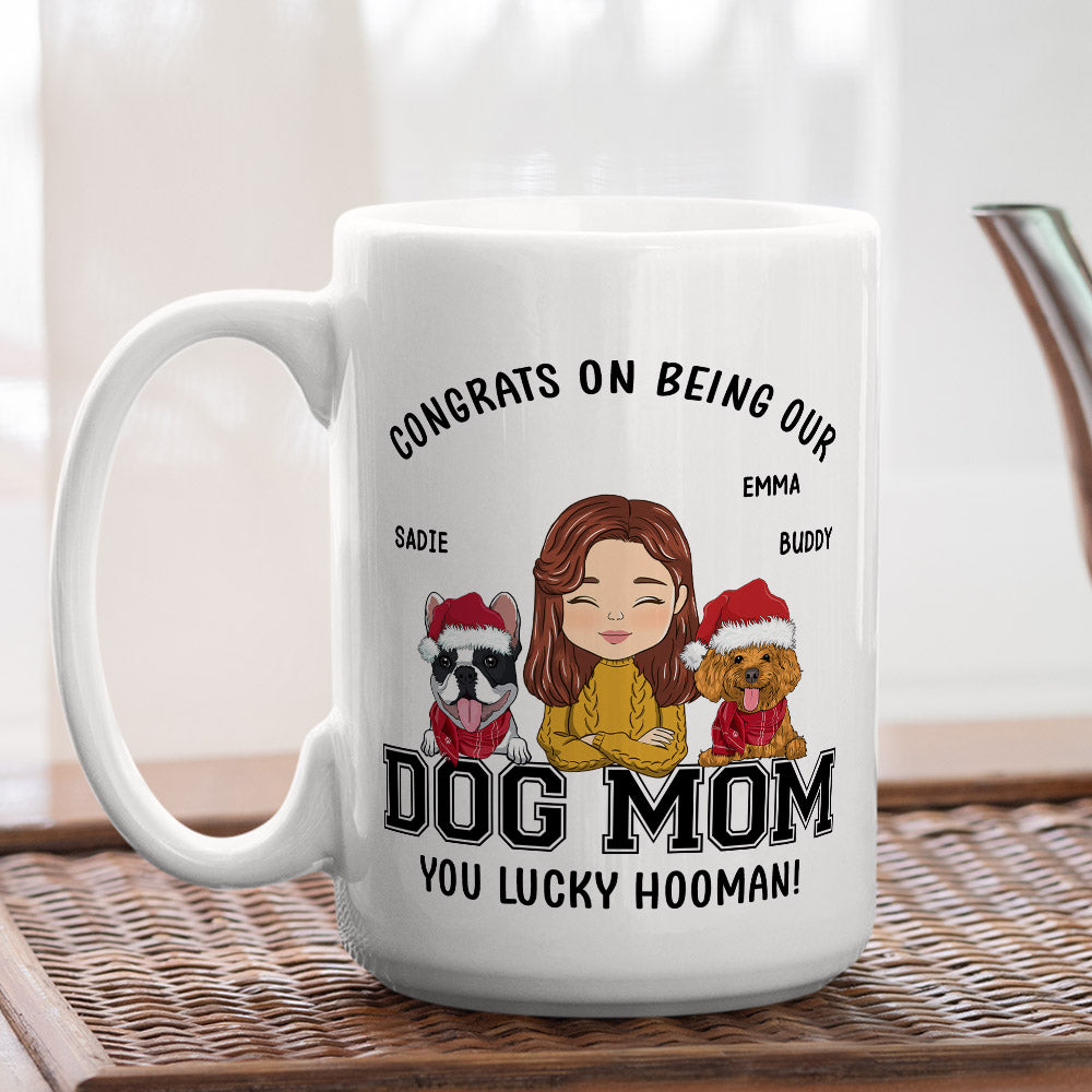 Congratulations, Dog Dad/Mom! - Personalized Custom 11oz/15oz Coffee Mug for Pet Lovers