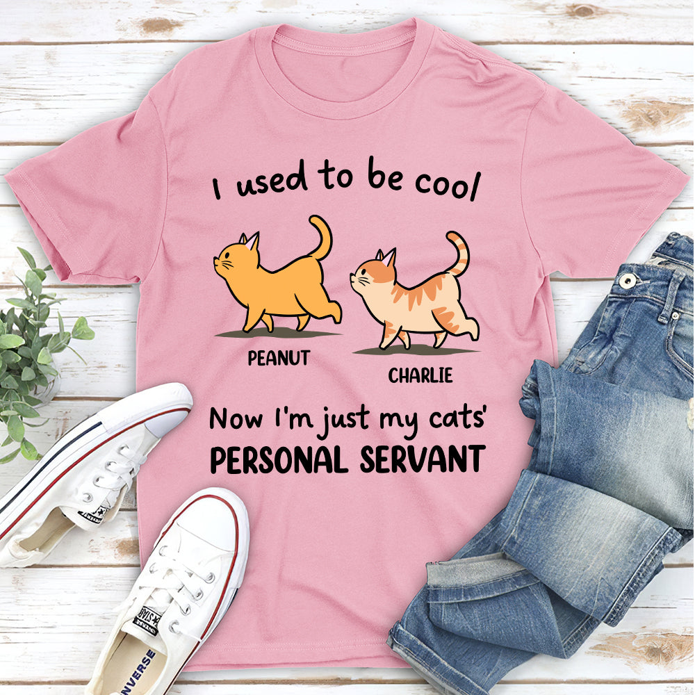 Just My Cat Servant - Personalized Custom Unisex 5.3 oz T-Shirt for Pet Lovers