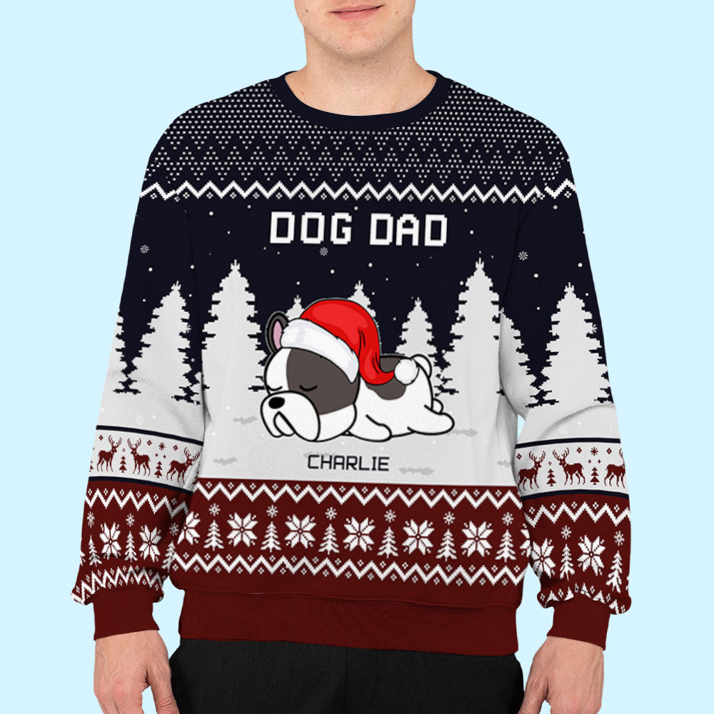 Snowy Winter Night - Exquisite Personalized Custom All-Over-Print Unisex Sweatshirt for Pet Lovers