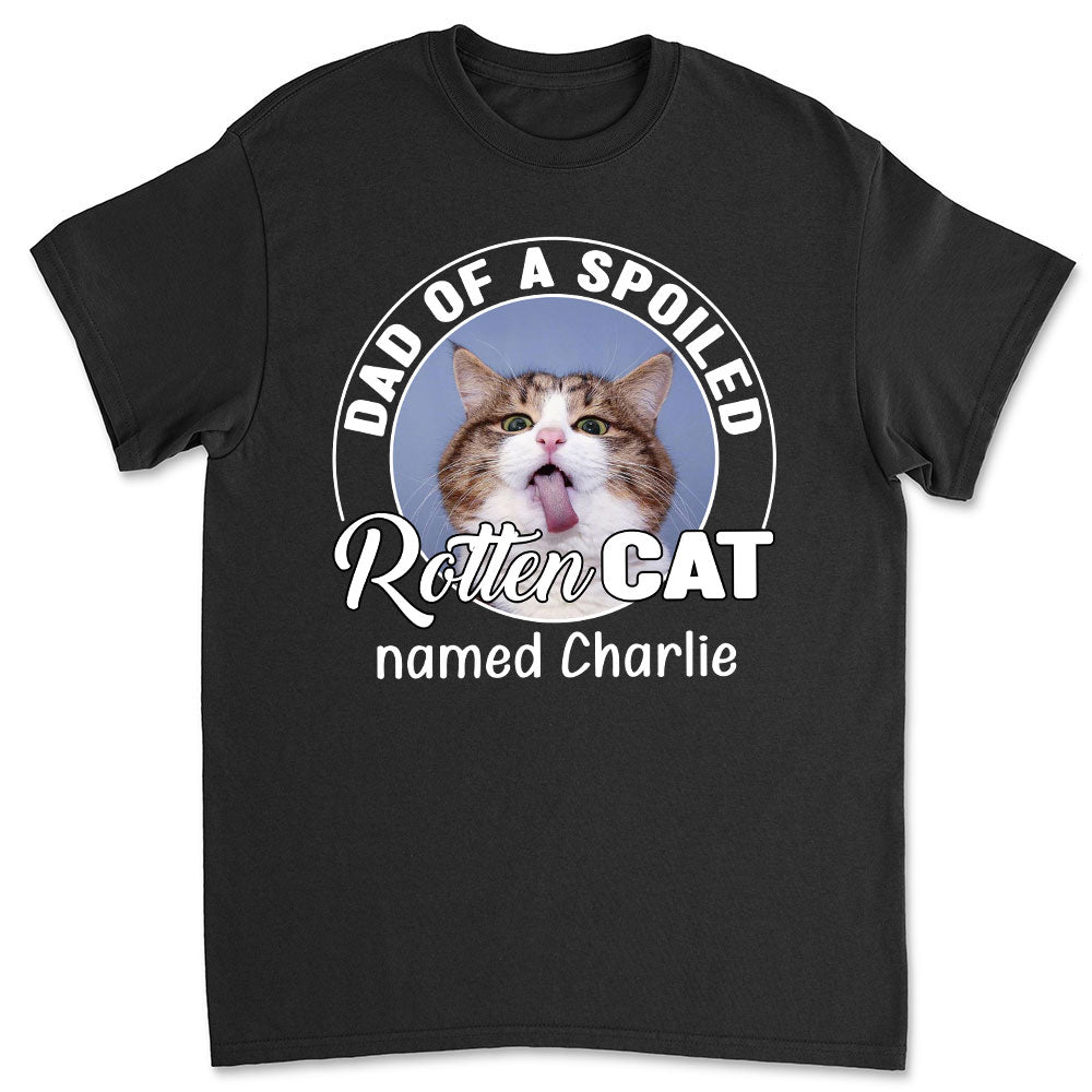 Spoiled Rotten Cats Personalized Custom Unisex Photo T-shirt - Ideal Gift for Pet Lovers