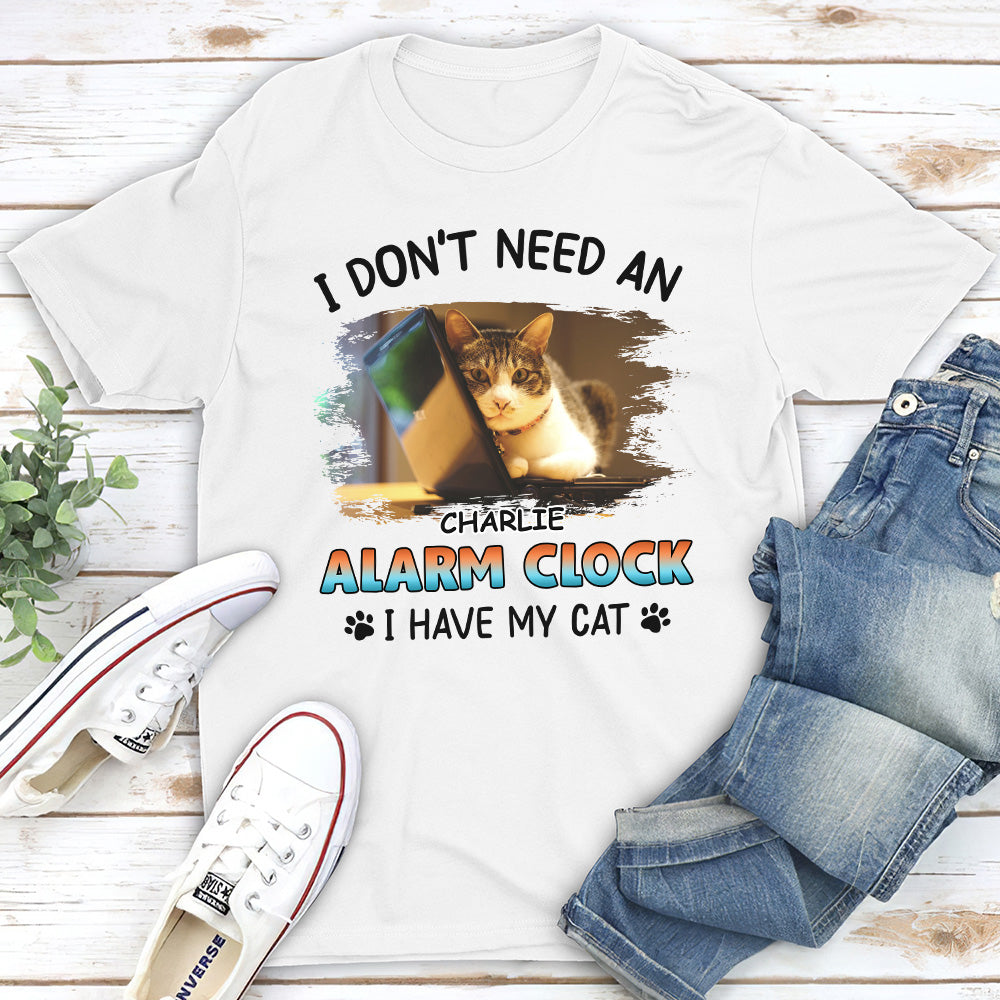 Personalized Custom Unisex Alarm Clock Design T-shirt - Ideal Gift for Pet Lovers