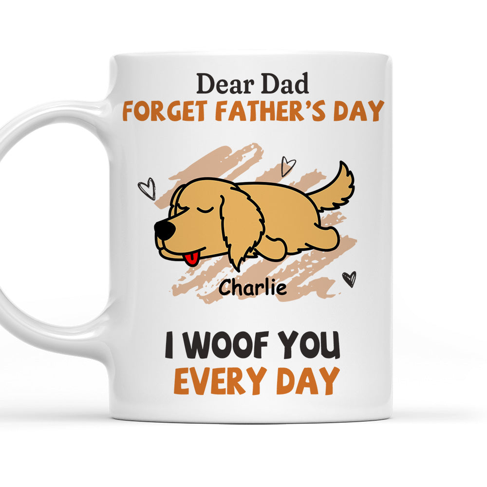 Daily Woof Personalized Custom Coffee Mug for Dog - Loving Pet Enthusiasts
