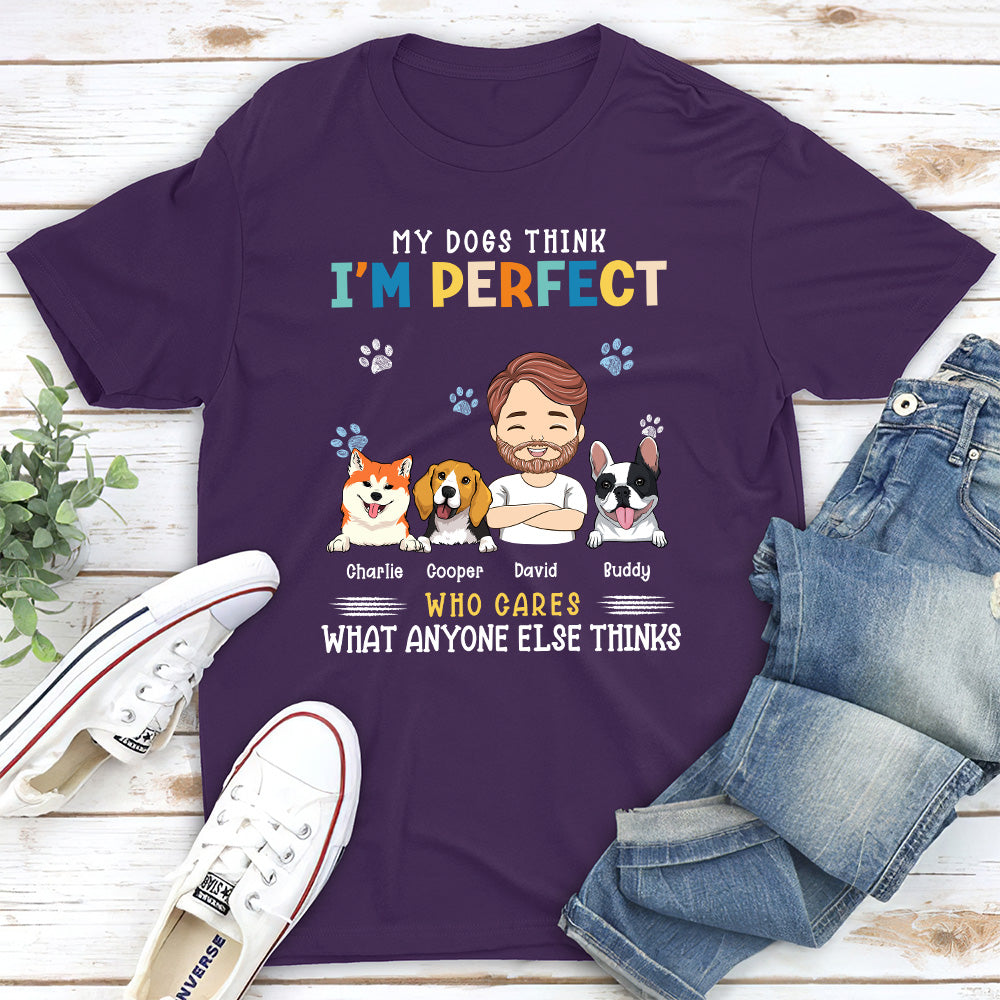 Perfect Dog Mom - Stylish Personalized Custom Unisex 5.3 oz T-shirt for Pet Lovers