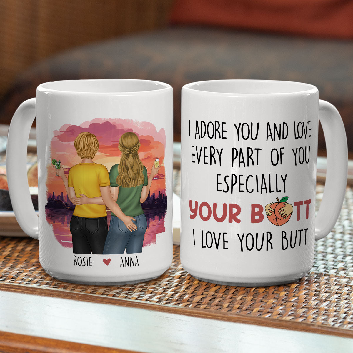 Every Part Of You - Unique Personalized Custom Coffee Mug for Couples