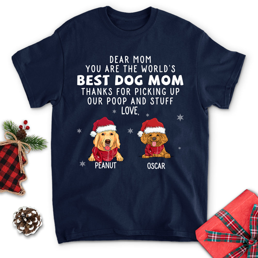 Thank You Dog Dad Mom - Personalized Custom Unisex 5.3 oz T-shirt for Pet Lovers