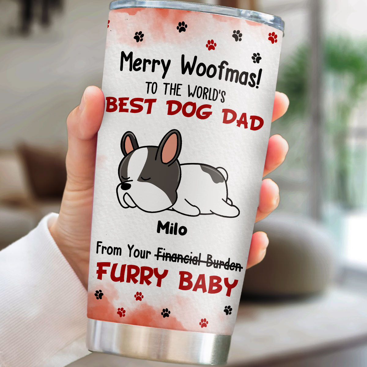 Personalized Custom Financial Burden Tumbler - 20oz High - Quality Stainless Steel with Thousands of Designs