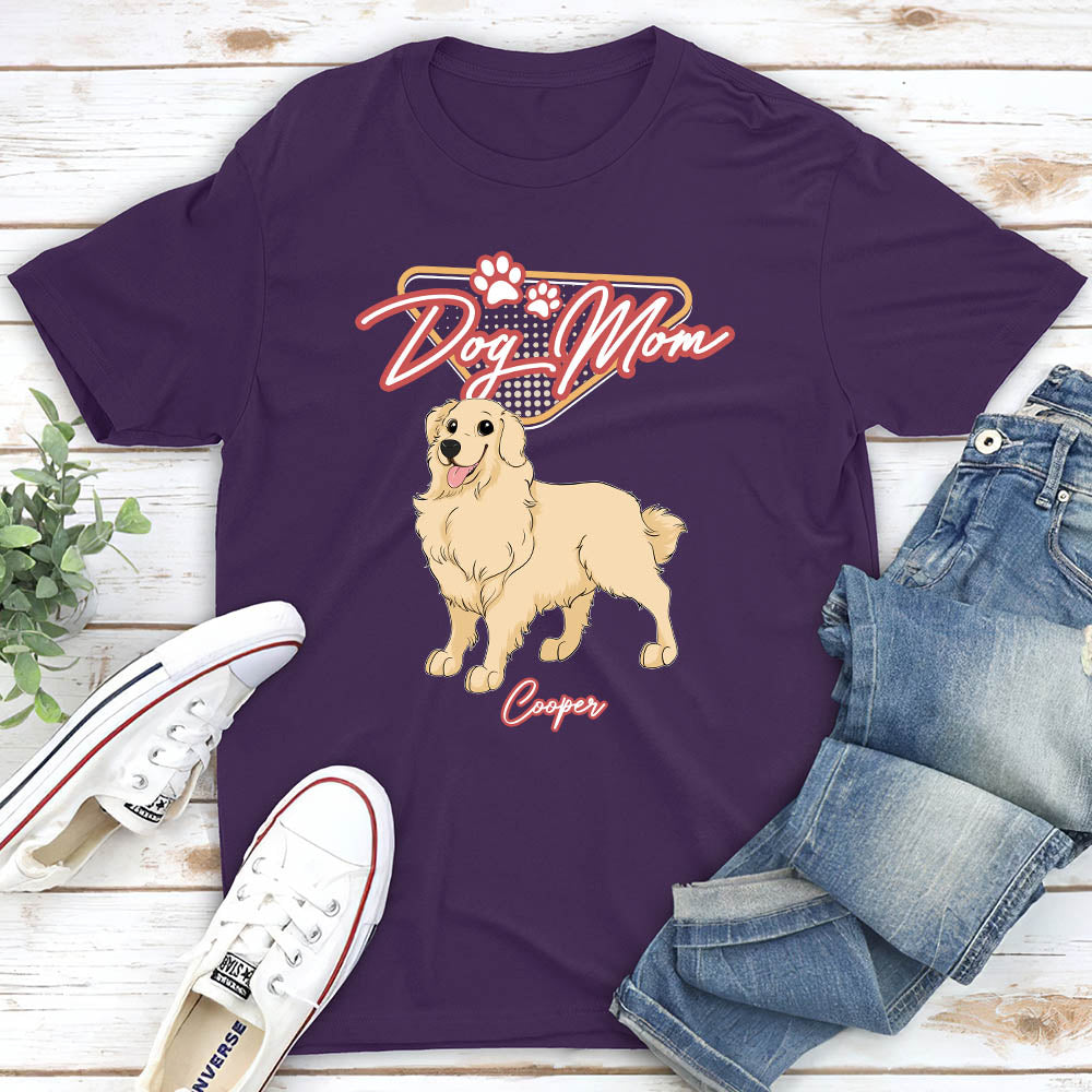 Dog Mom Dad - Personalized Custom Unisex 5.3 oz Heavy Cotton T-shirt