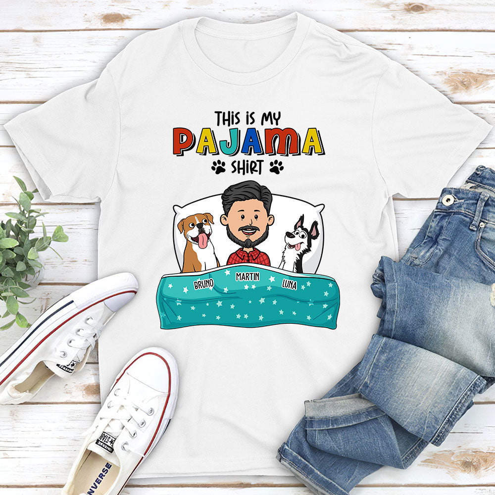 Pajama Dog - Personalized Custom Unisex 5.3 oz T-shirt for Pet Lovers