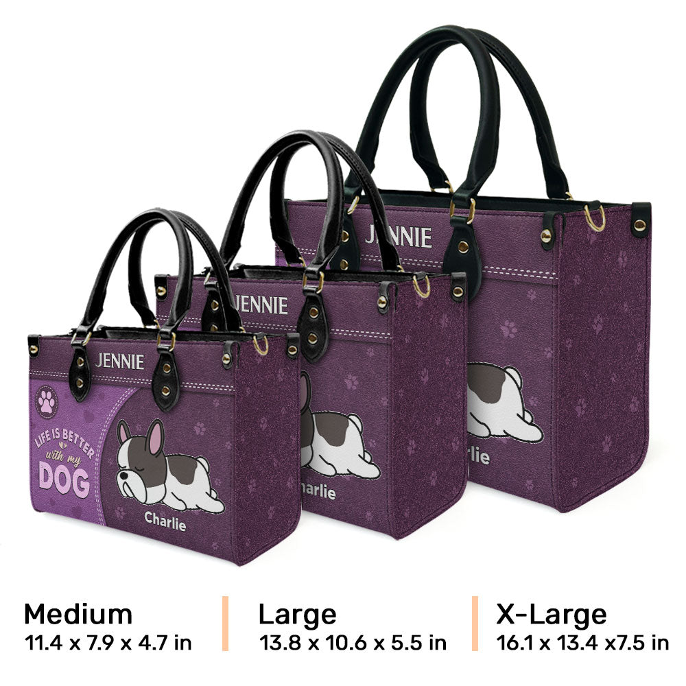 Better Than Ever - Personalized Custom Leather Handbag for Showing Love to Your Fur Babies