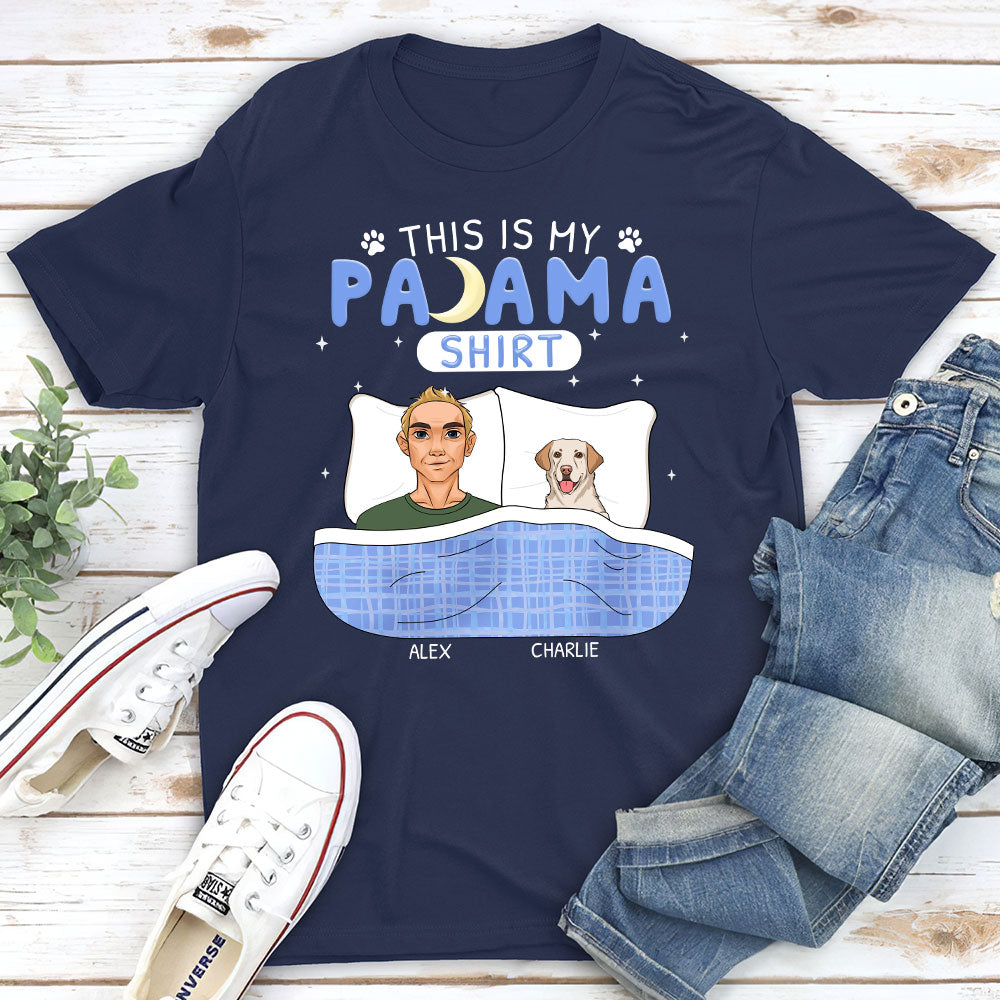 Personalized Custom Unisex 5.3 oz T-shirt - Ideal Pajama for Pet Lovers
