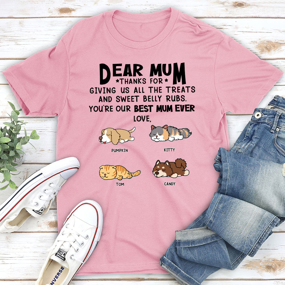 All The Treats 3 - Personalized Custom Unisex 5.3 oz T-shirt for Pet Lovers