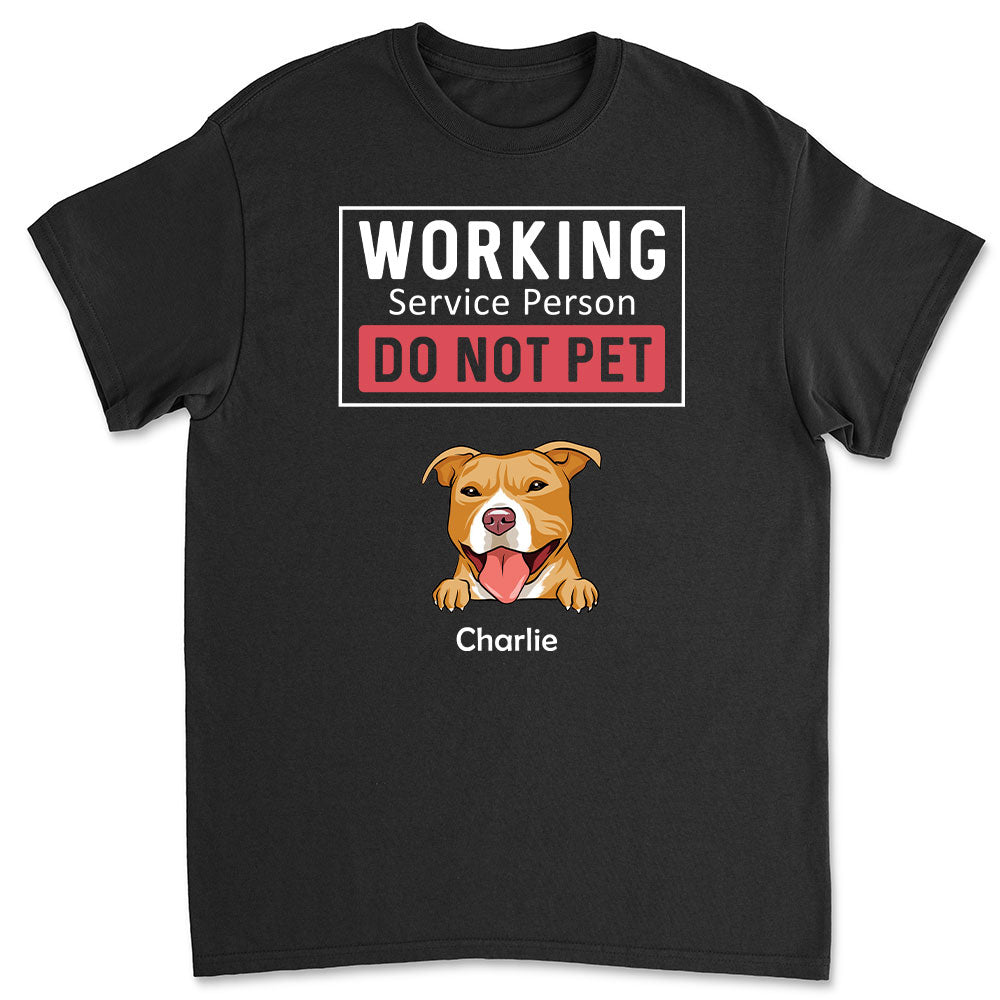 Personalized Custom Unisex 'Dogs Working Service for Humans' T-shirt - Ideal Gift for Pet Lovers
