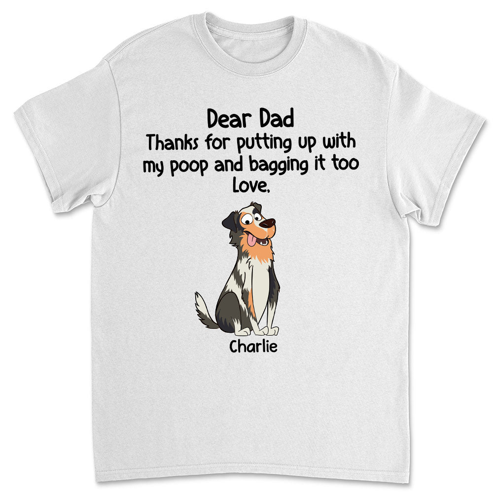 Bagging It - Customizable Personalized Unisex 5.3 oz T-shirt for Pet Lovers