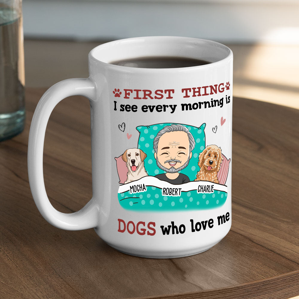 Every Morning - Personalized Custom Ceramic Coffee Mug for Pet Lovers, 11oz or 15oz