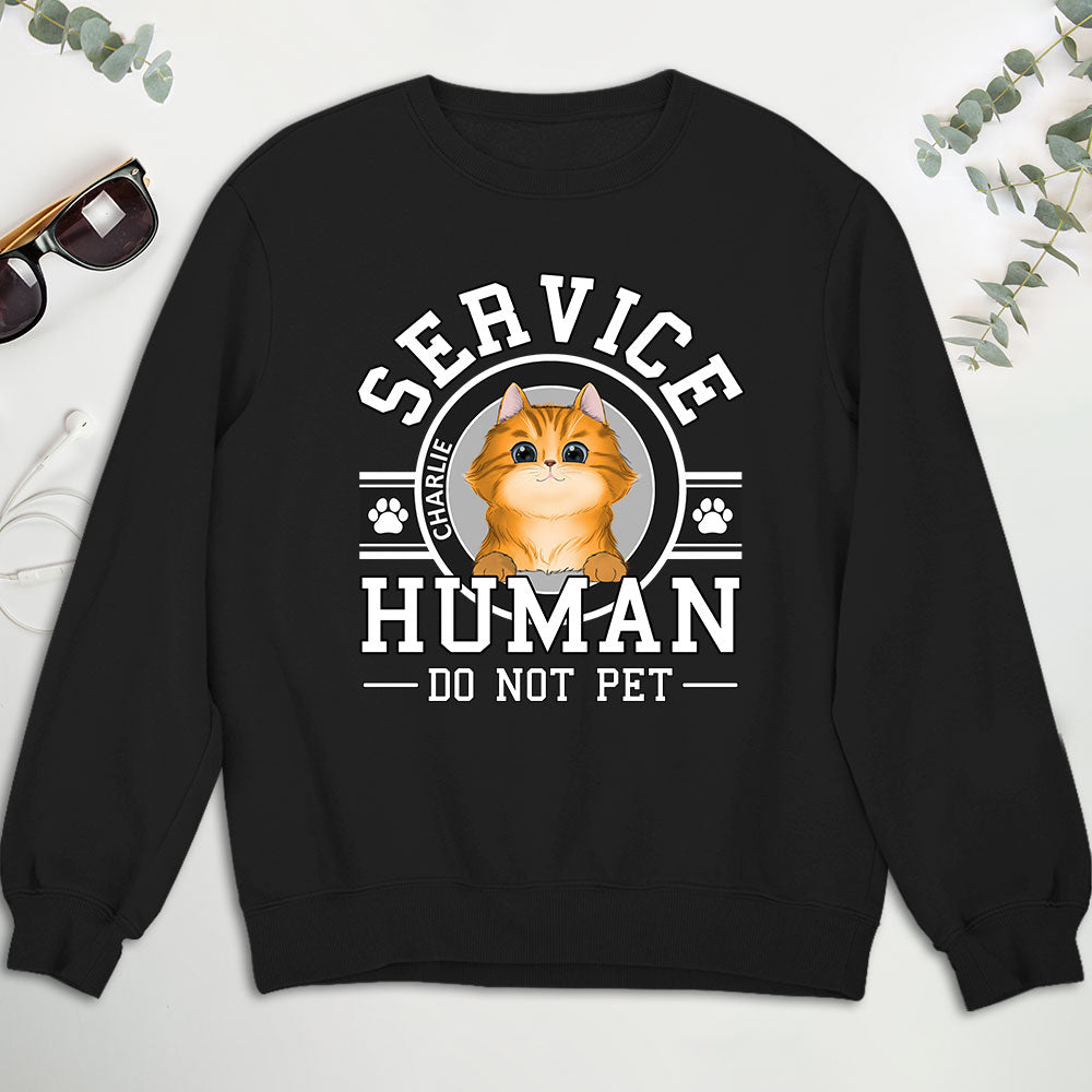 Personalized Custom Pet Service Human Logo Unisex 8.0 oz Sweatshirt - Ideal Gift for Pet Lovers