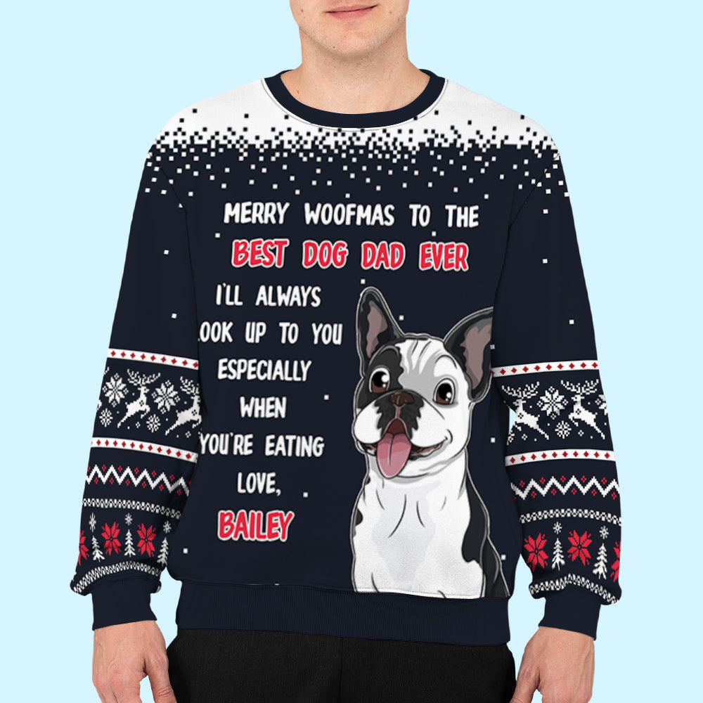 Look Up To You - Exclusive Personalized Custom All-Over-Print Unisex Sweatshirt for Pet Lovers
