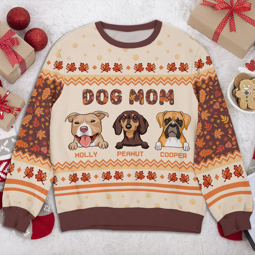 Best Dog & Cat Mom - Personalized Custom All-Over-Print Polyester Blend Unisex 8.8 oz Sweatshirt