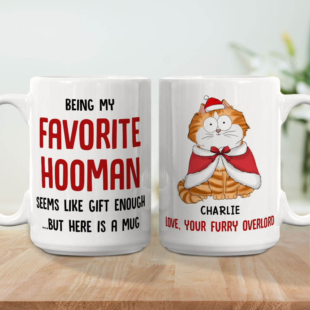 Being Favorite Hooman - Premium Personalized Custom Coffee Mug for Pet Lovers
