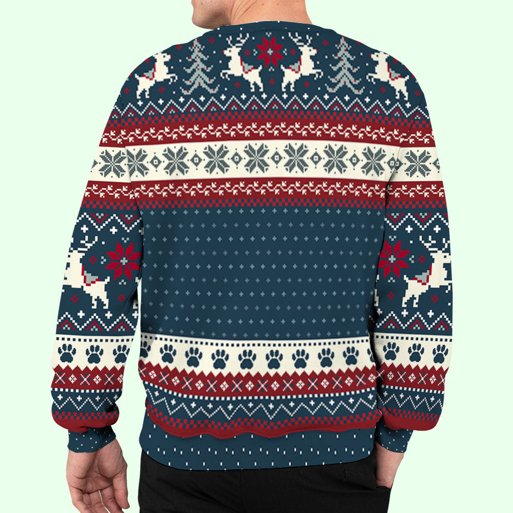 Cozy Personalized Custom All-Over-Print Winter Sweatshirt for Pets