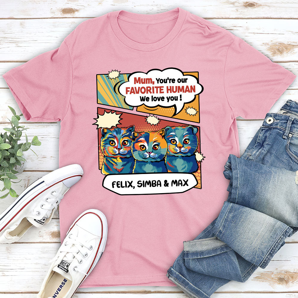 Eye - catching Pop Art Personalized Custom Unisex T - shirt for Pet Lovers