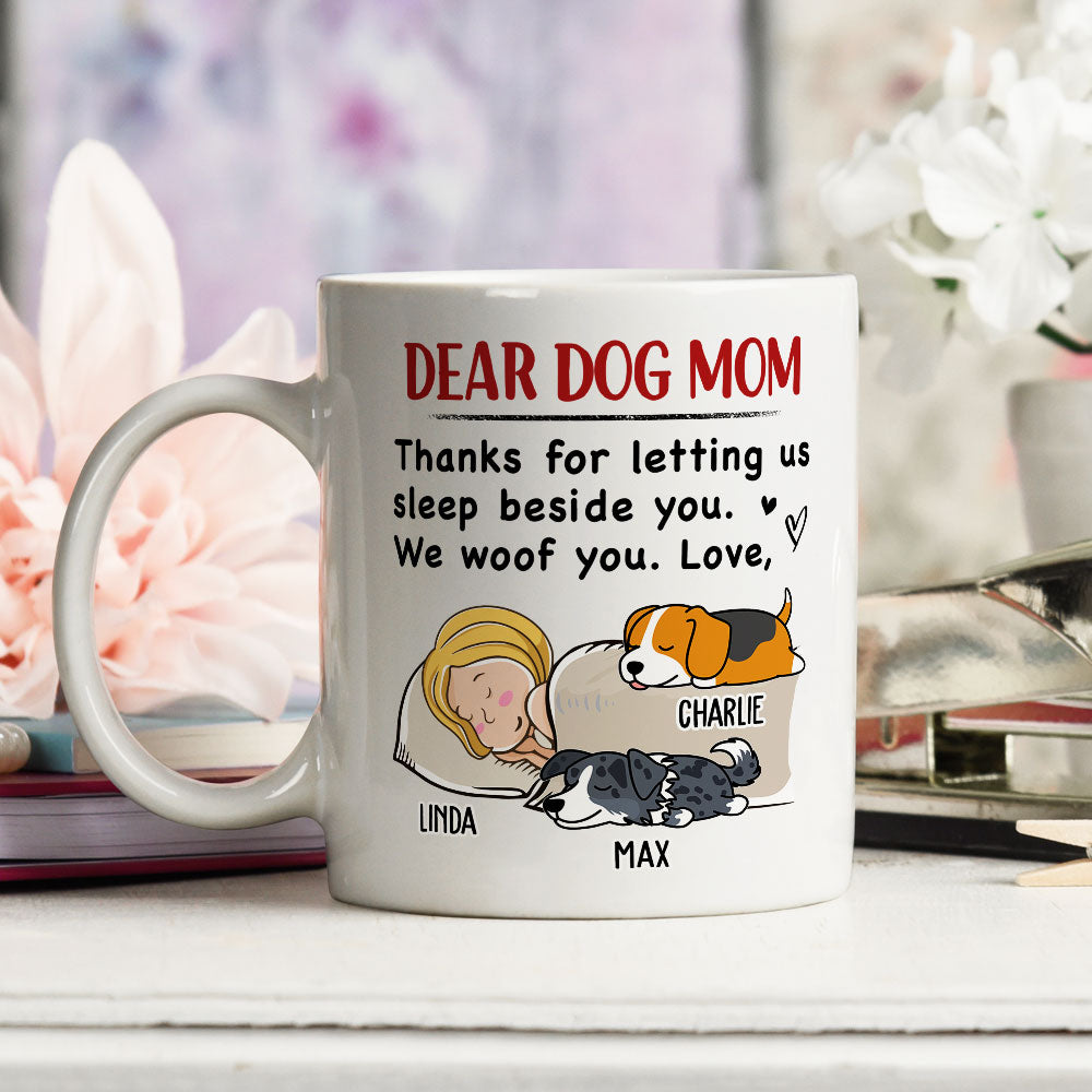 Sleep Beside You - Exquisite Personalized Custom Coffee Mug for Pet Lovers