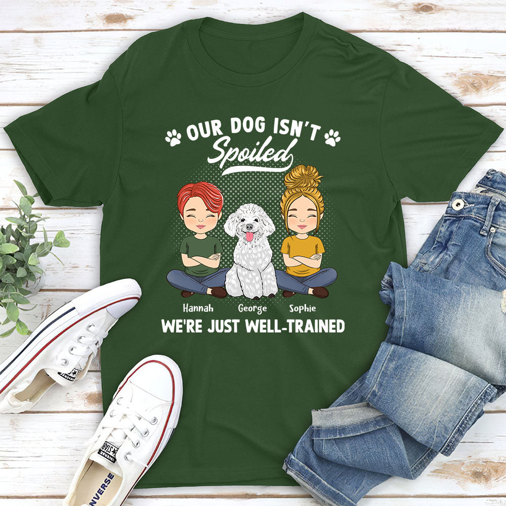 Spoiled Dog Couple - Premium Personalized Custom Unisex 5.3 oz T-shirt for Pet Lovers