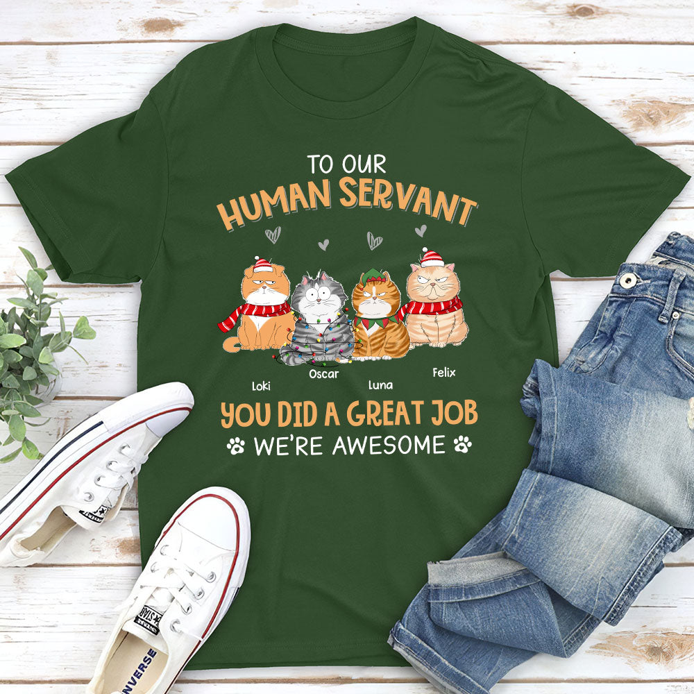 Great Job Dad Mom - Personalized Custom Unisex Heavy Cotton T-shirt for Pet Lovers