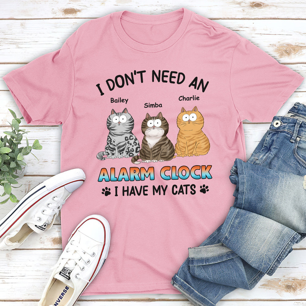 Personalized Custom Unisex Alarm Clock Design T-shirt - Ideal Gift for Pet Lovers