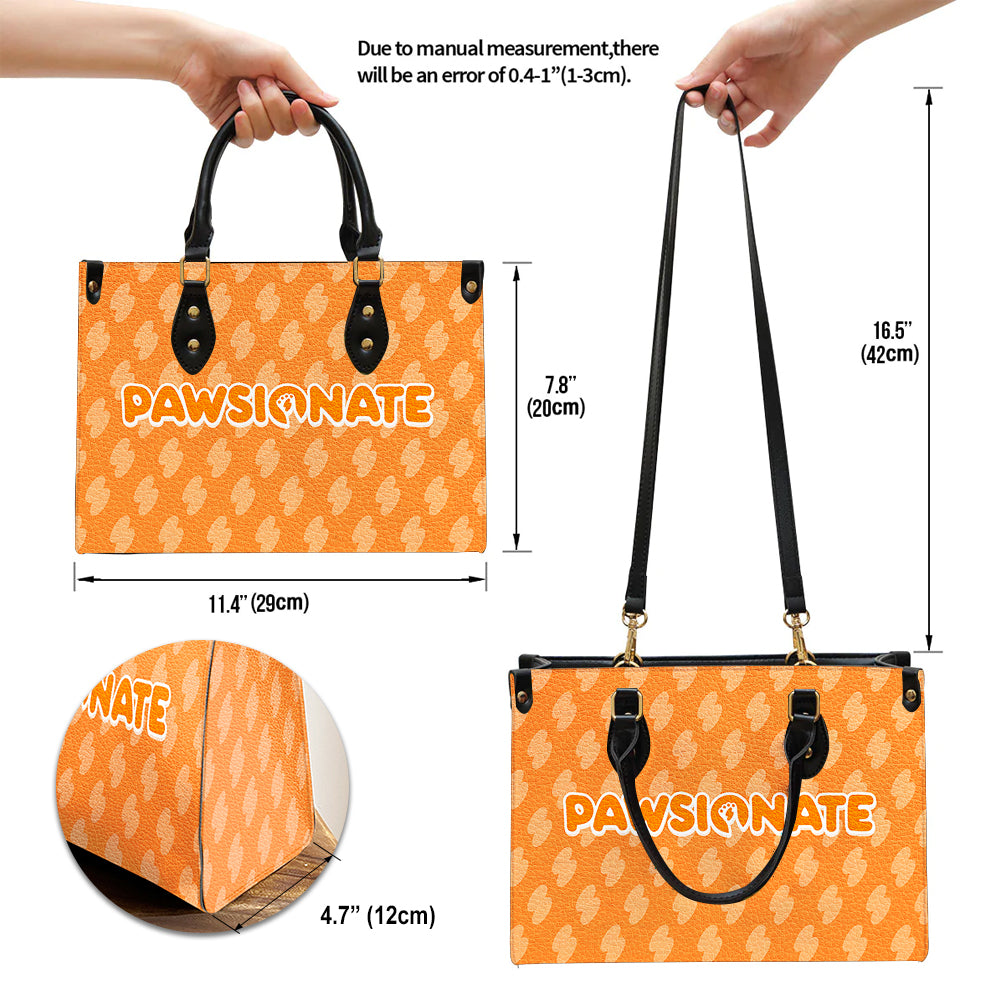 Peace Love Pet - Exquisitely Personalized Custom Leather Handbag for Showcasing Your Love