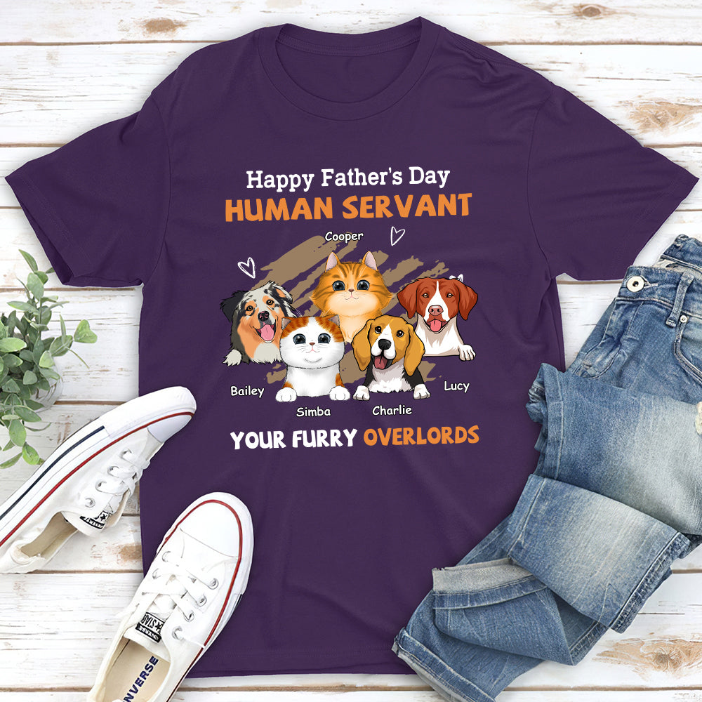 To My Servant - Customizable Unisex 5.3 oz Personalized T-shirt for Pet Lovers