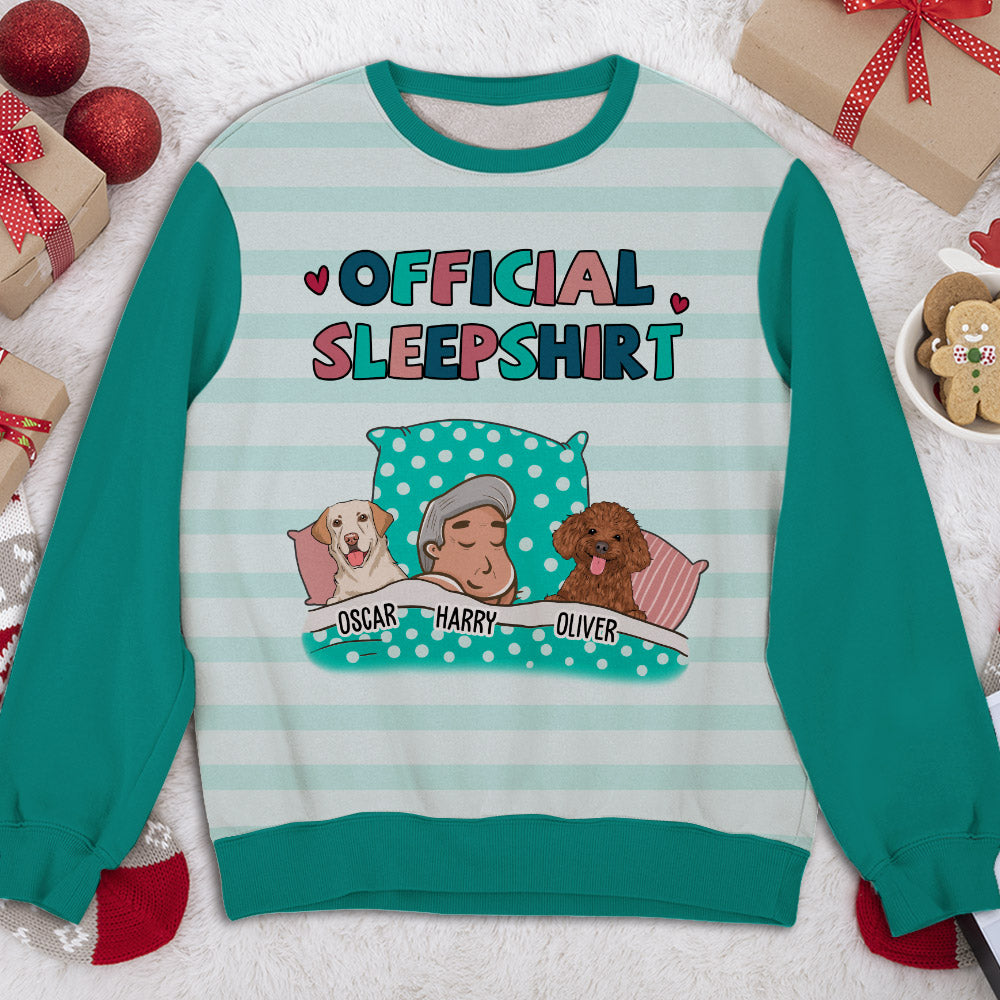Exclusive Personalized Custom All-Over-Print Pet Official Sleepshirt for Pet Lovers