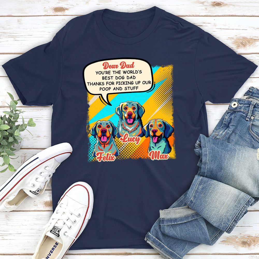Eye - catching Pop Art 'The Best Mom' Personalized Custom Unisex T - shirt