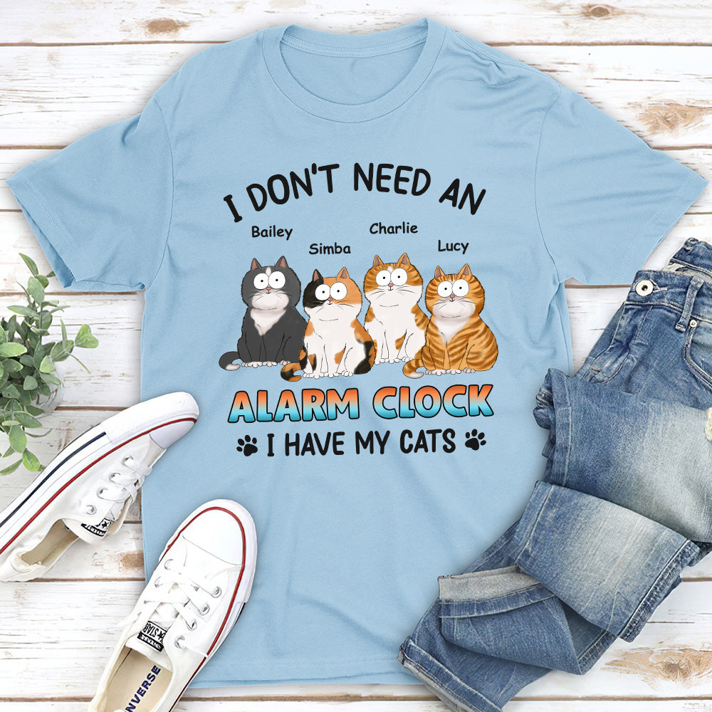 Personalized Custom Unisex Alarm Clock Design T-shirt - Ideal Gift for Pet Lovers