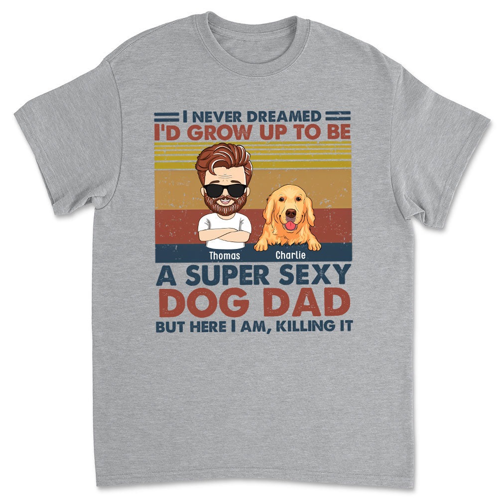 Ultimate Personalized Custom Unisex Dog Dad T-shirt - 5.3 oz