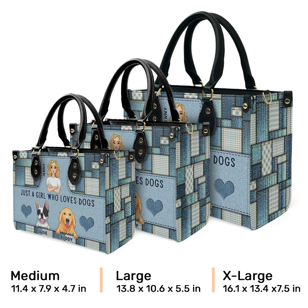 Just A Girl - Exquisite Personalized Custom Leather Handbag for Baby Lovers