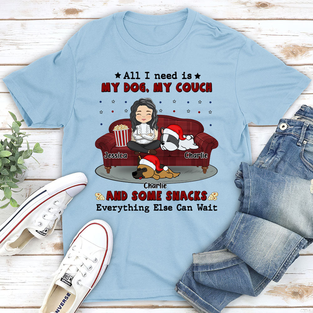 Everything Else Can Wait - Personalized Custom Unisex 5.3 oz T-Shirt for Pet Lovers