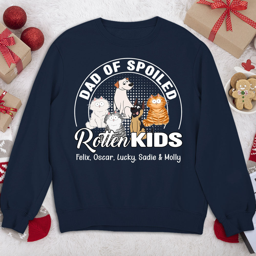Spoiled Rotten Kids - Premium Personalized Custom Unisex 8.0 oz Sweatshirt for Pet Lovers