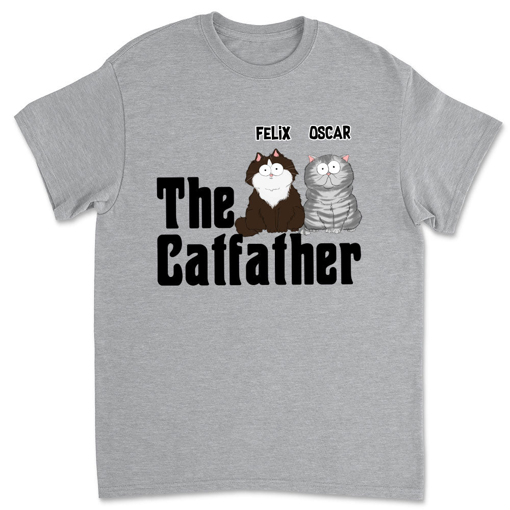 The Cat Father - Personalized Custom Unisex 5.3 oz T-shirt for Pet Lovers