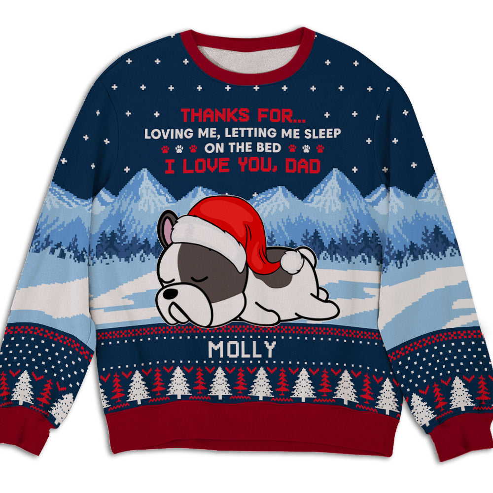 Thanks For Loving Us - Exclusive Personalized Custom All-Over-Print Unisex Sweatshirt for Pet Lovers