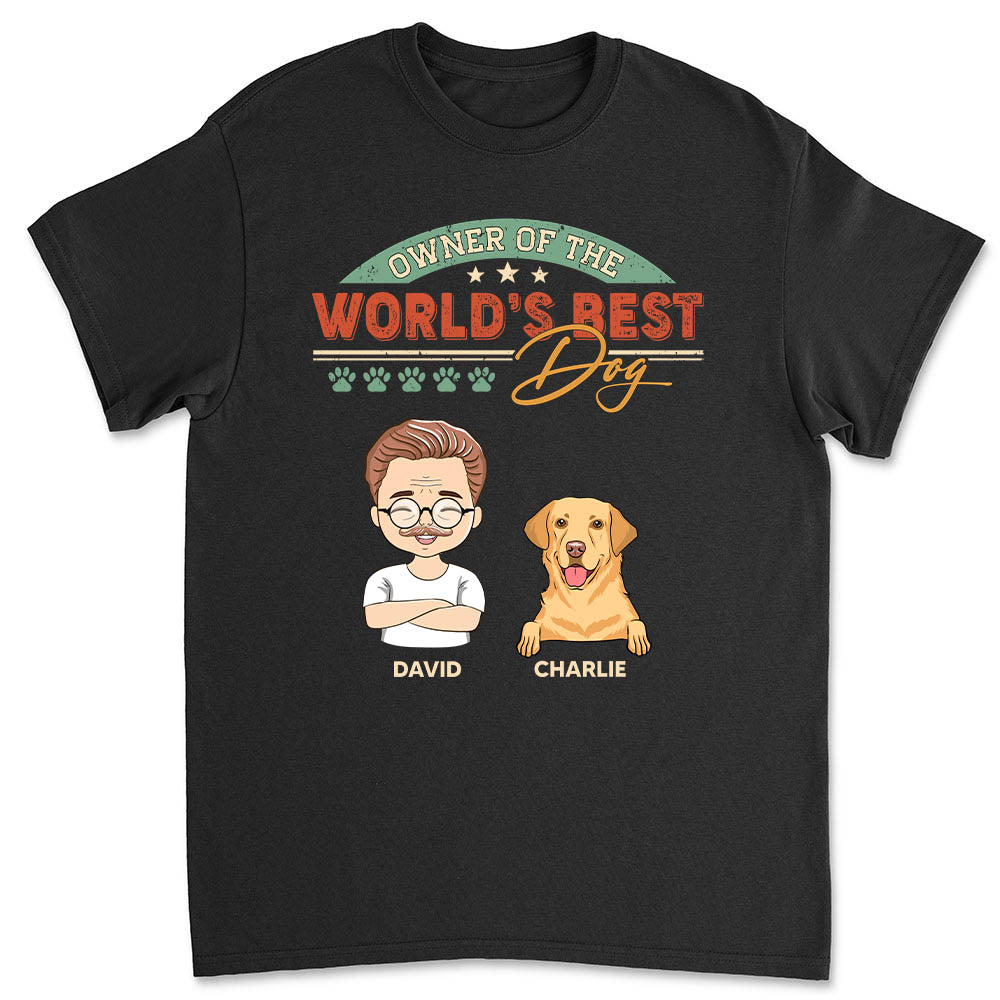World's Best Dog - Personalized Custom Unisex 5.3 oz T-shirt for Pet Lovers