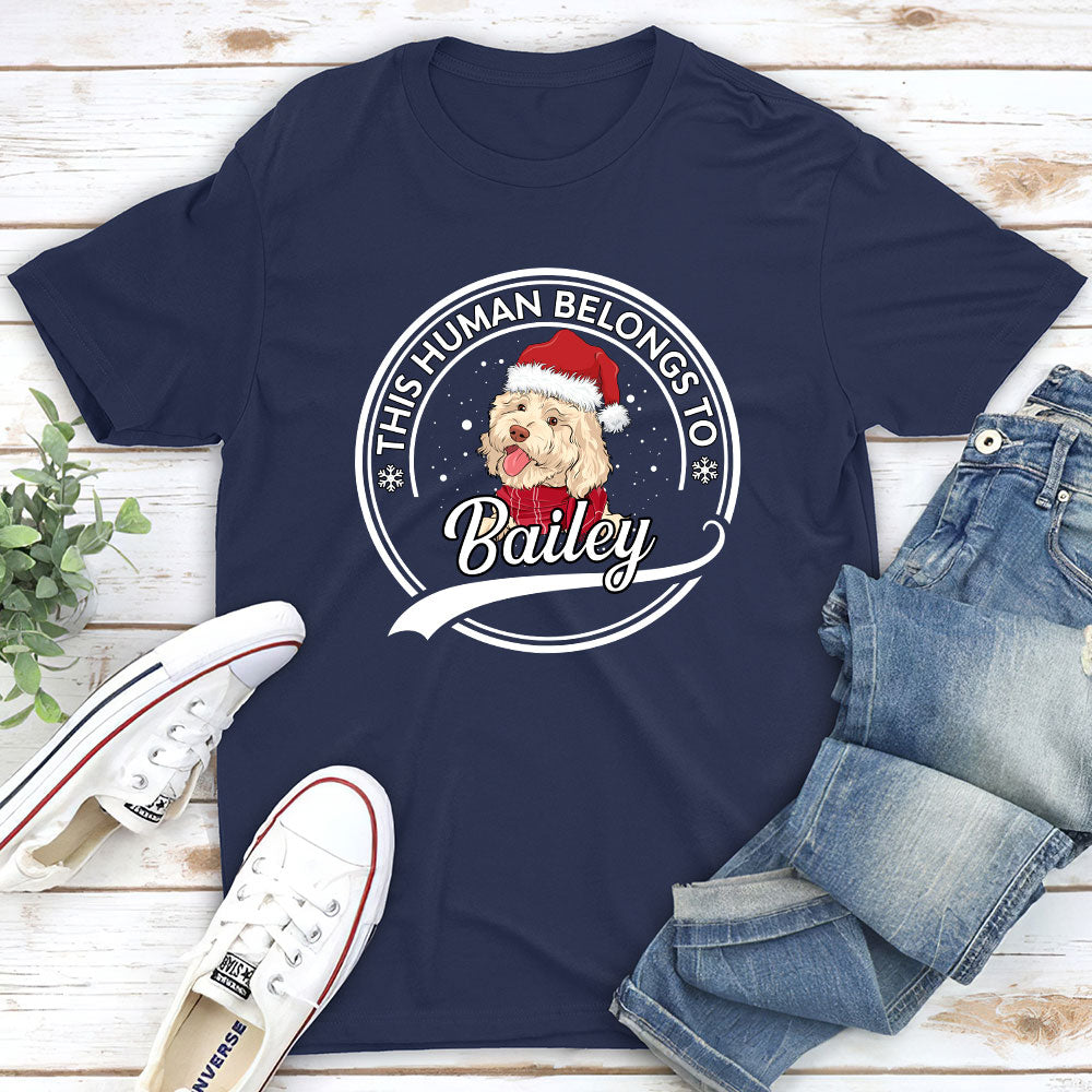 Unique Personalized Custom Unisex Christmas T-shirt for Pet Lovers