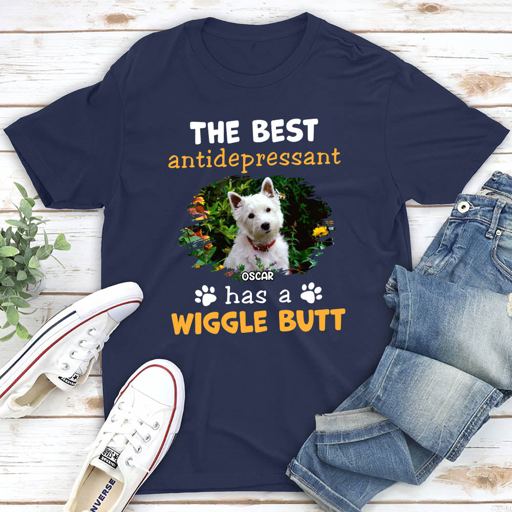 Wiggle Butt Personalized Custom Unisex 5.3 oz T-Shirt - Ideal Gift for Pet Lovers