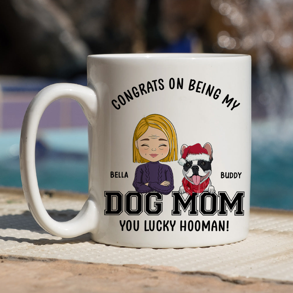 Congratulations, Dog Dad/Mom! - Personalized Custom 11oz/15oz Coffee Mug for Pet Lovers
