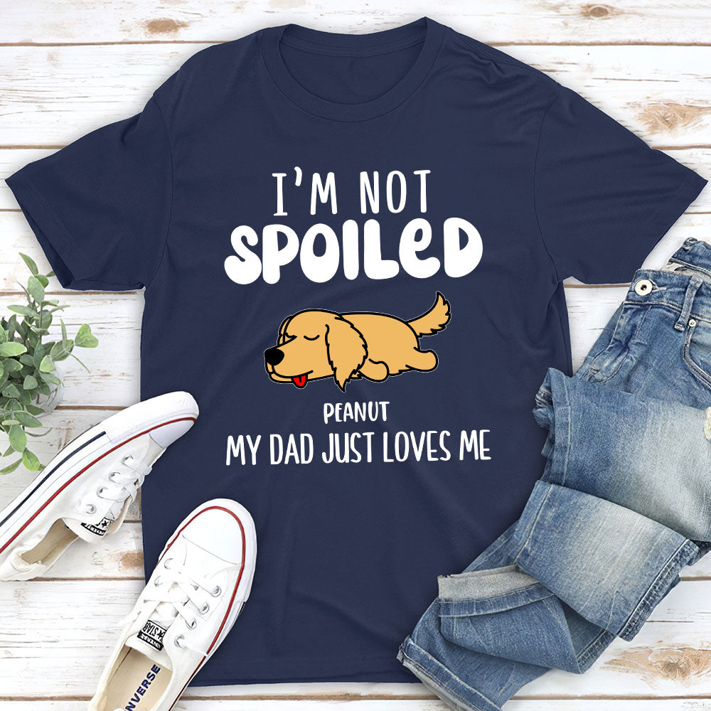 She Just Loves Me - Personalized Custom Unisex Heavy Cotton T-shirt for Pet Lovers